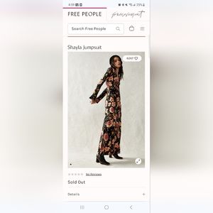 XL Free People Shayla Jumpsuit